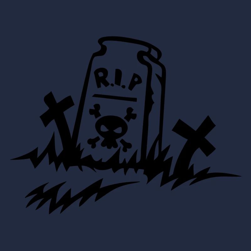 rip reste in peace tombe dessin