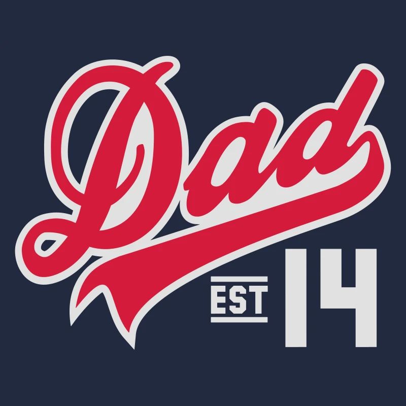Dad Established 2014 2 color