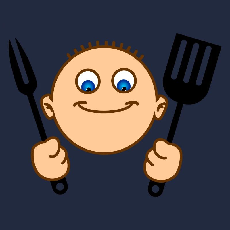 Fröhliche Hilfe in der Küche oder BBQ