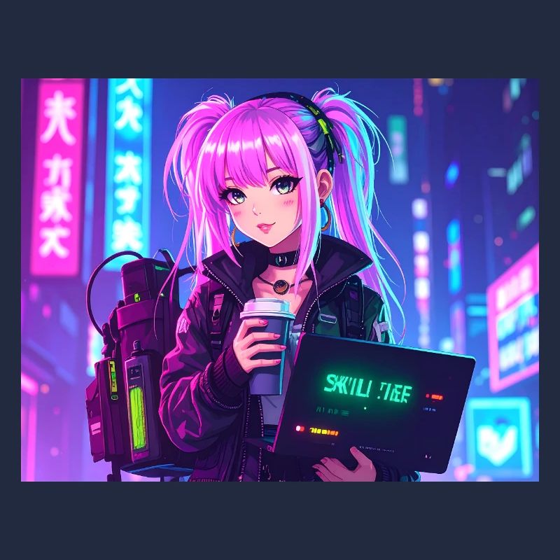 Pink Coder Girl – Skill: cute & stylish