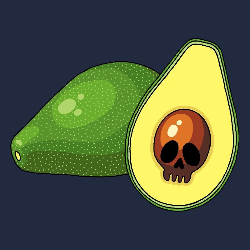 Avocado-Schädel