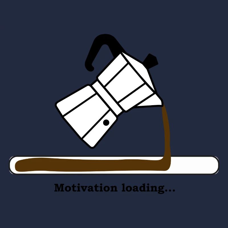 Motivation Loading mit Kaffee