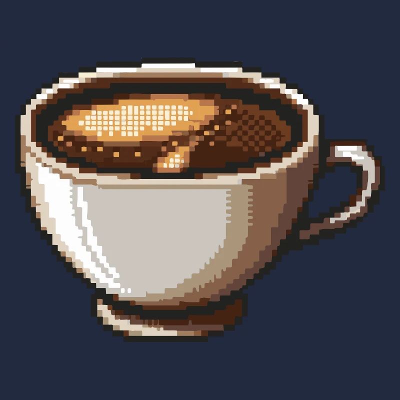 PixelKaffee Kaffeetasse Kunst
