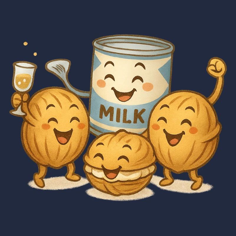 Kondensmilch mit Nusskeksen 