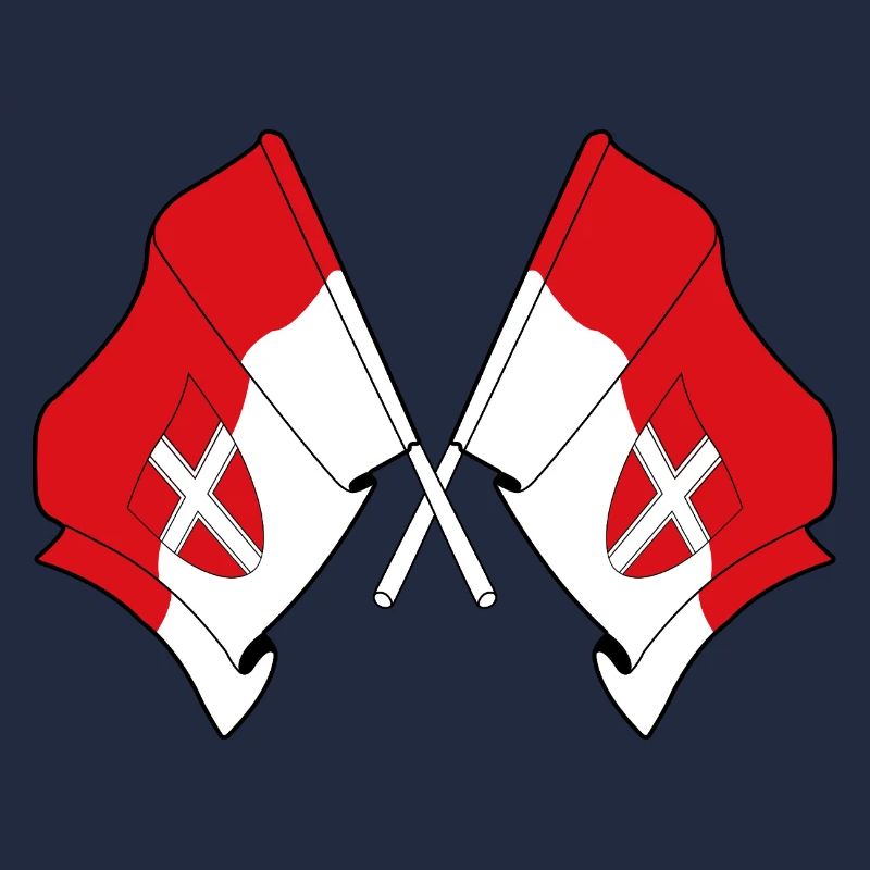 Wien Crossed Flags