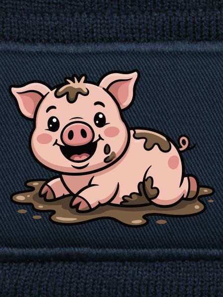 Schweinchen im Schlamm Niedlich