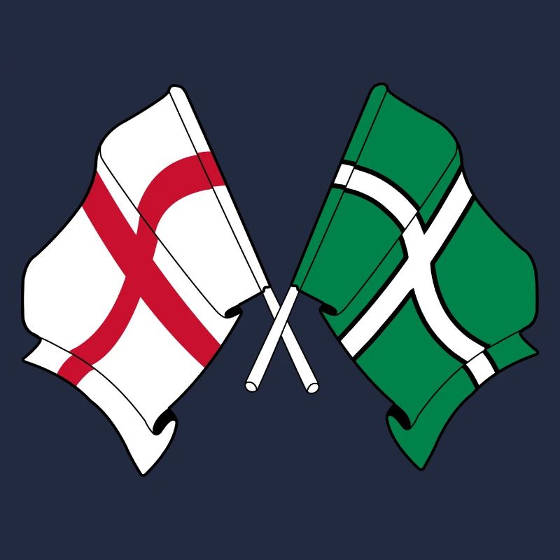Devon & England Crossed