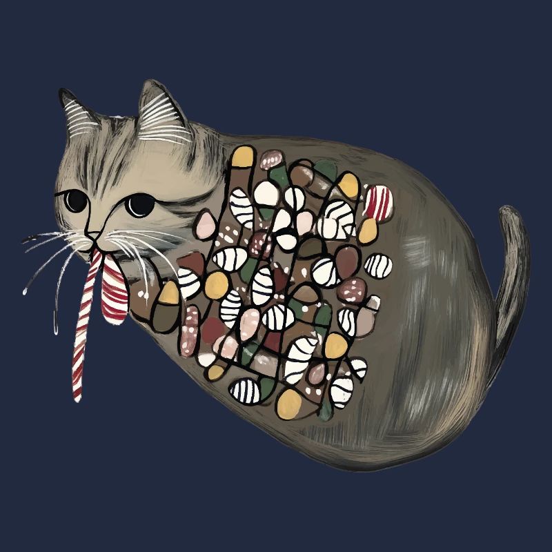 Candy Pattern Candy Cat