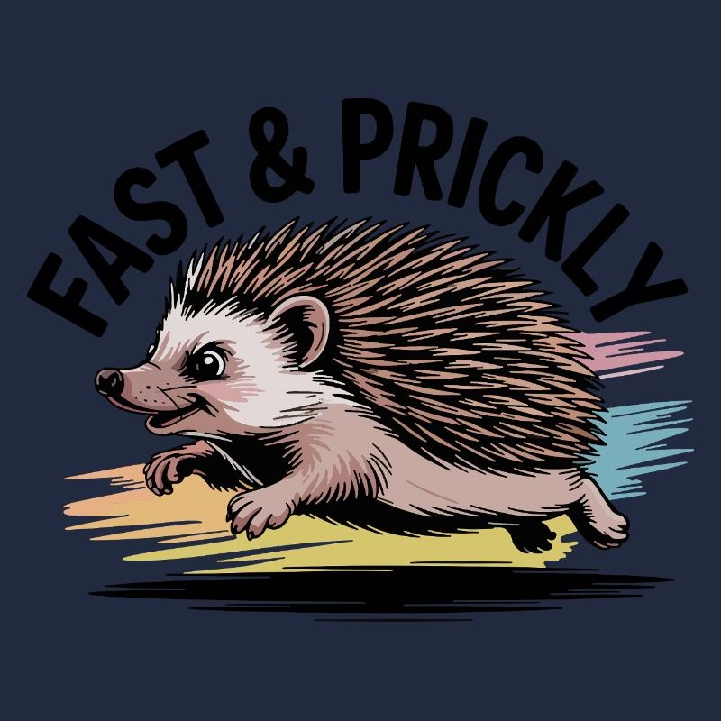 Bunter Sprint-Igel