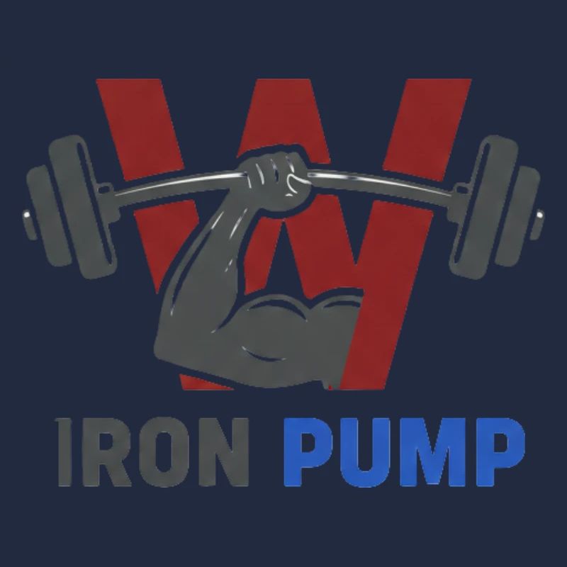 Iron Pump Krafttraining Emblem