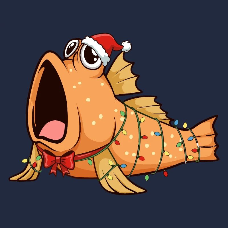 Funny Mudskipper - Christmas