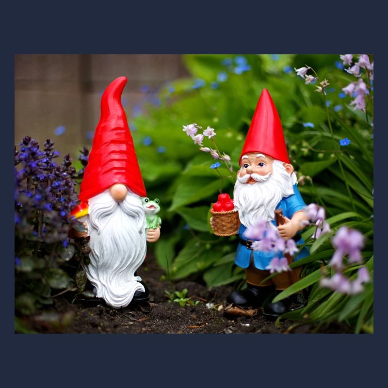 Garden Gnome Red Cap Scene