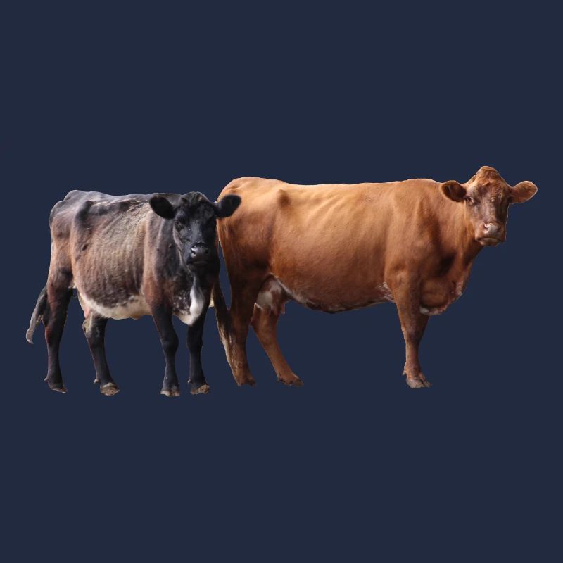 two cows