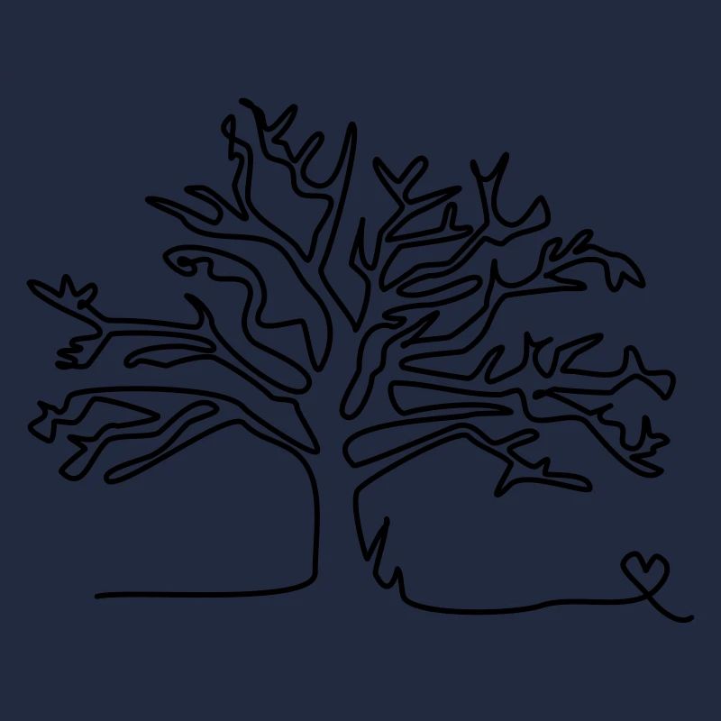 one line tree