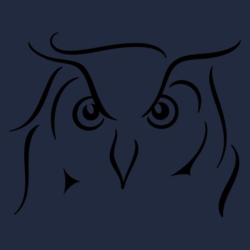 Uhu - Strichzeichnung Geschenkidee Geschenk