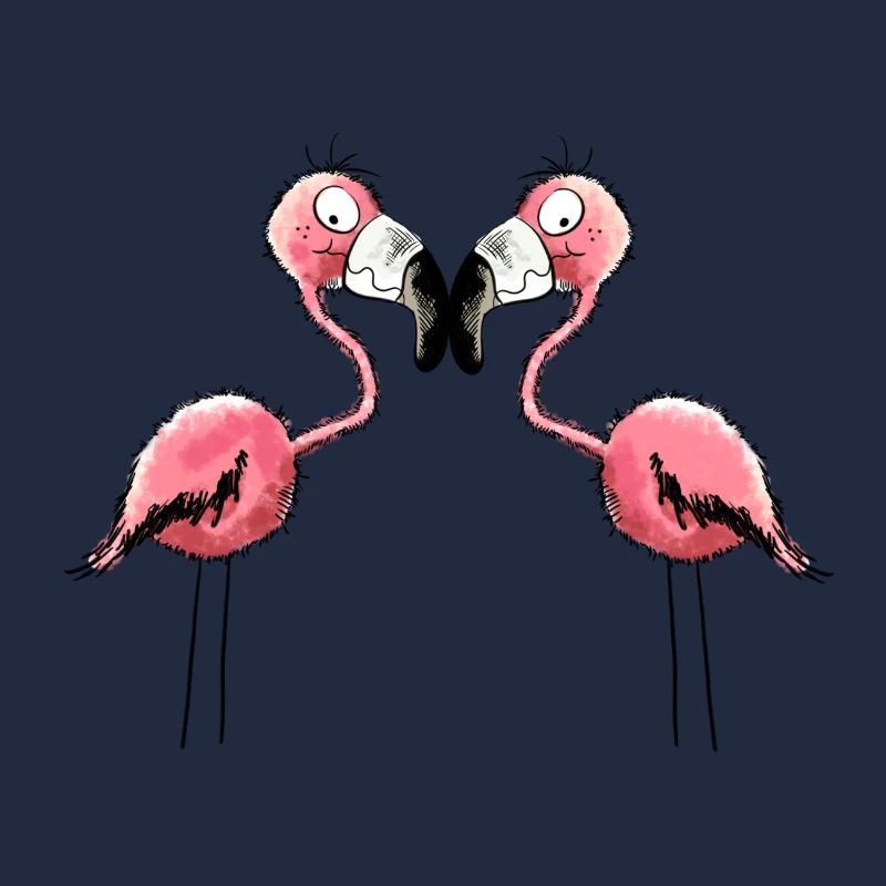 Best Friends Flamingos