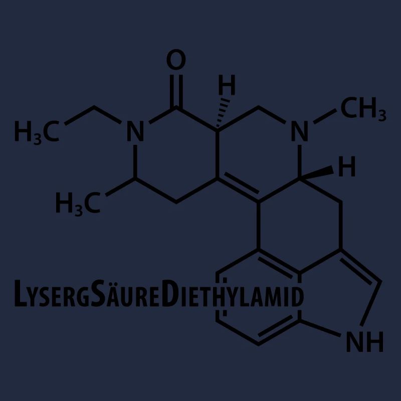 LSD Strukturformel Acid Techno-Szene Drogen Rausch