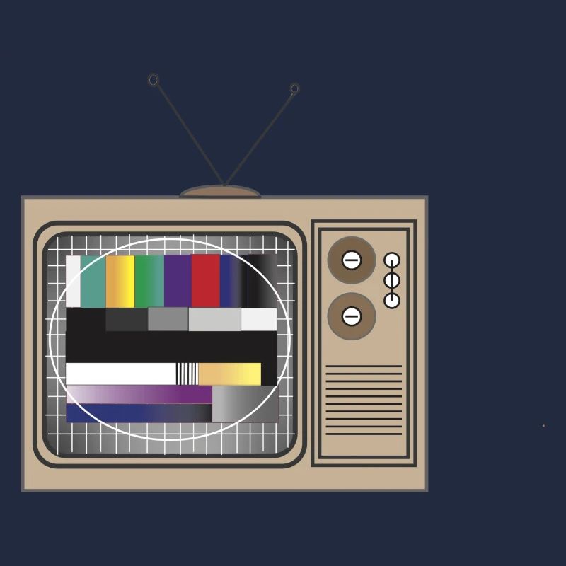 Retro TV Testbild Muster