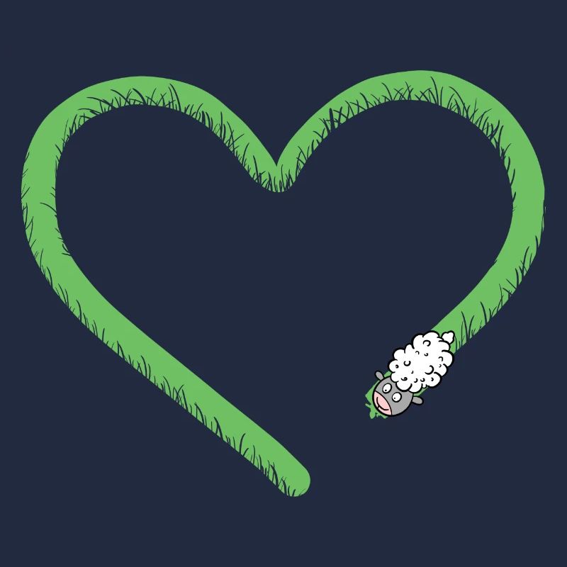 Herz Schaf I Schäfchen Comic