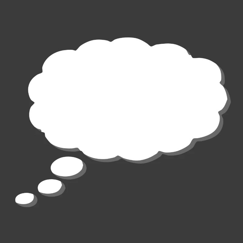 Thought Cloud, Thinkbubble. To personalize