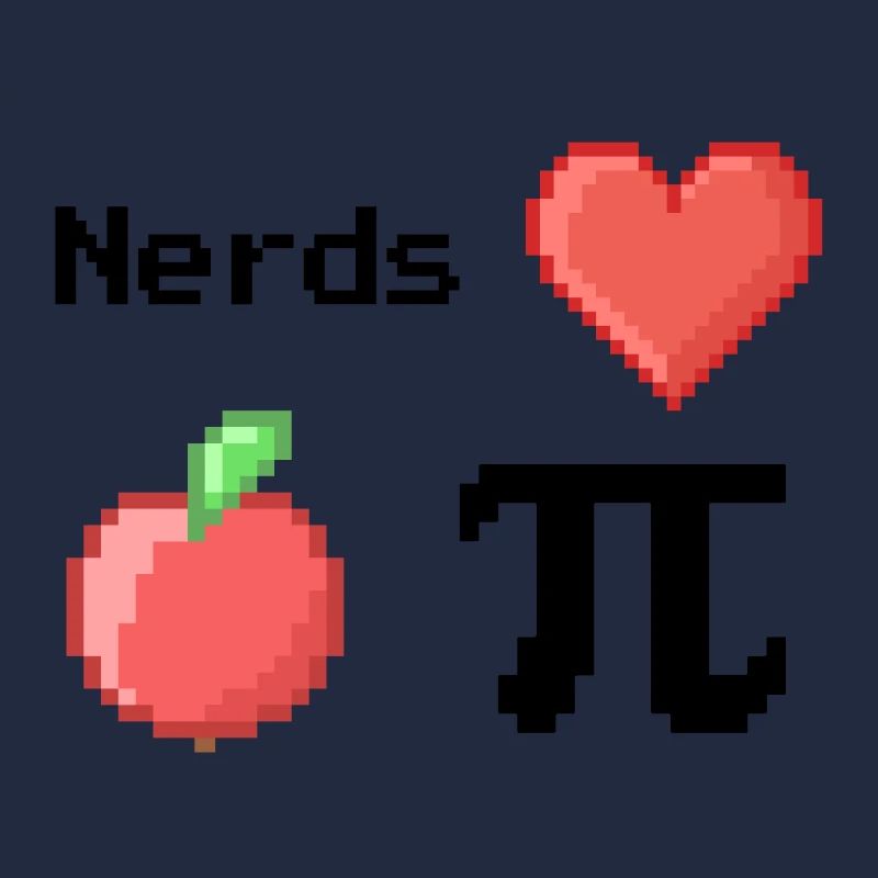 Les nerds adorent Apple Pi Pi Dictons Math S Pixel