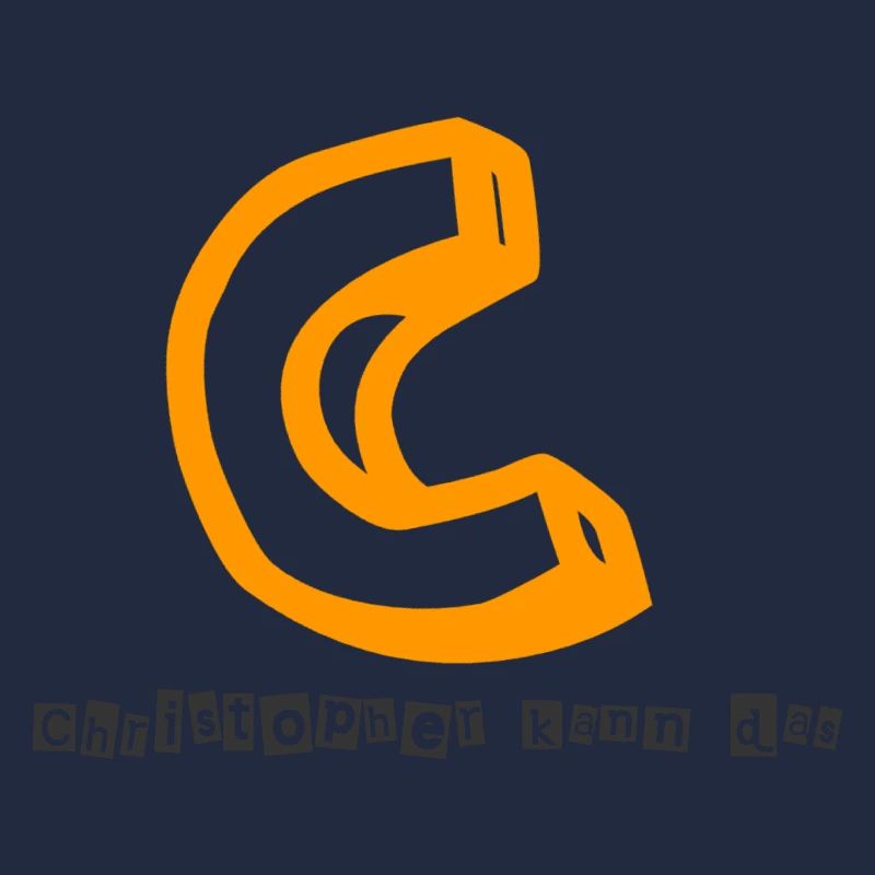 Christopher kann das Abstrakter Kaugummi-Print