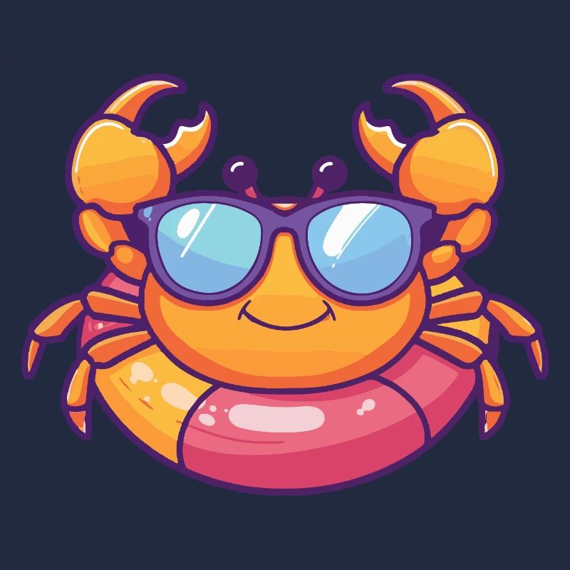 Krebs Krabbe Comic Cool