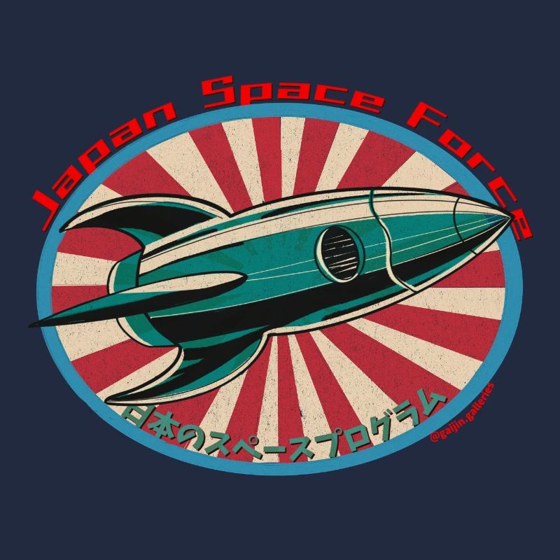 Fusée spatiale rétro - Japan Space Force