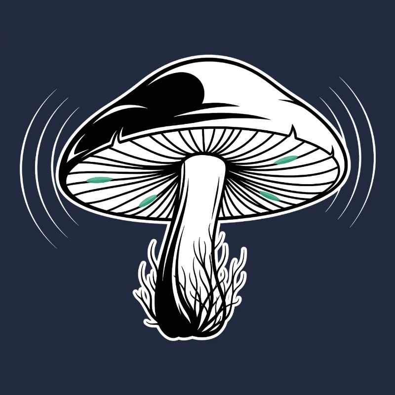 Mystical Forest Mushroom Illustration