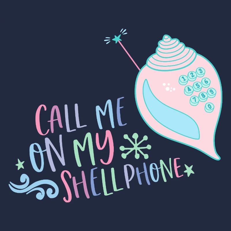 Call me on my Shellphone Meerjungfrau 80er retro