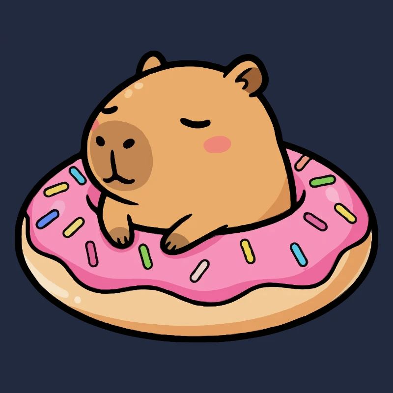 Kapibara im Donut
