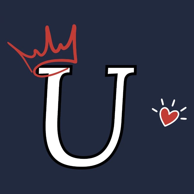 Buchstabe u, Kronenherz
