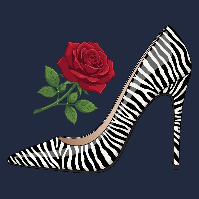 Zebra High Heel Rose