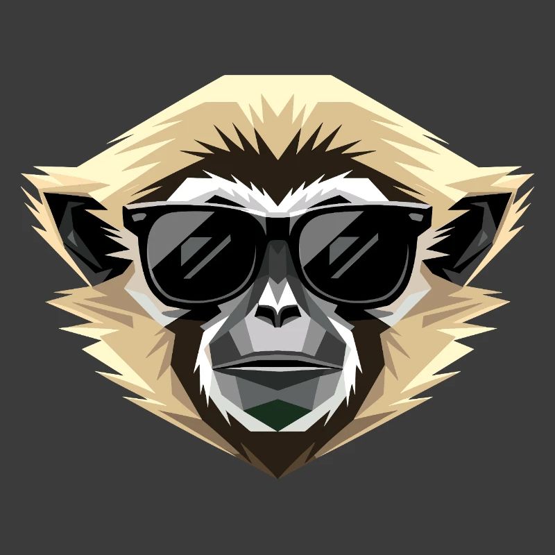 Gibbon Monkey Whitehand Gibbon Monkey Cute Lar Gibbons