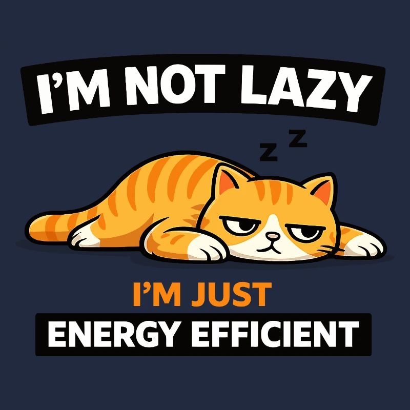 Energieeffizientes Katzen-Nickerchen