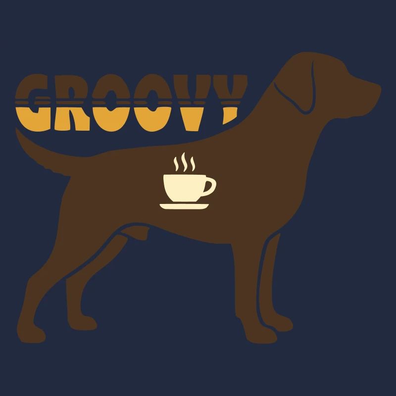 Groovy Hund Retriever Retro