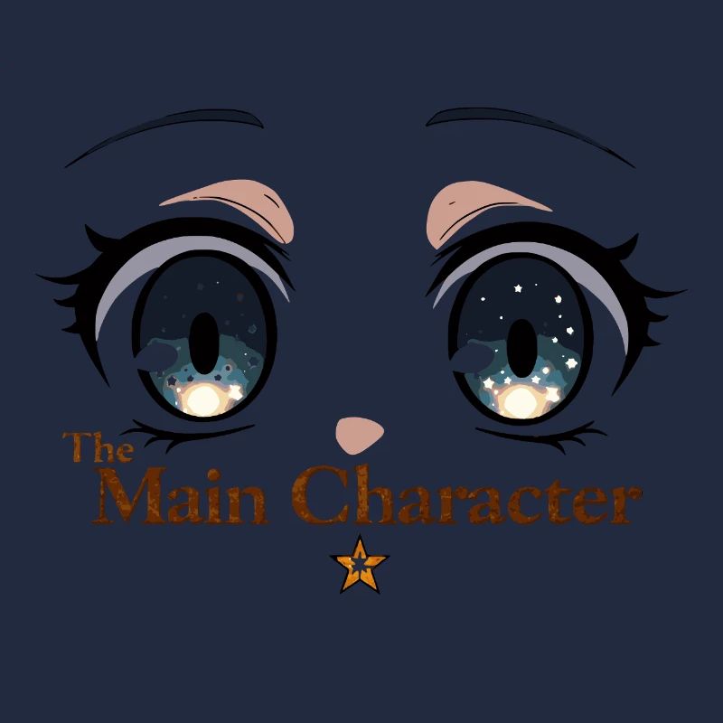 Main Character Eyes Starry Night