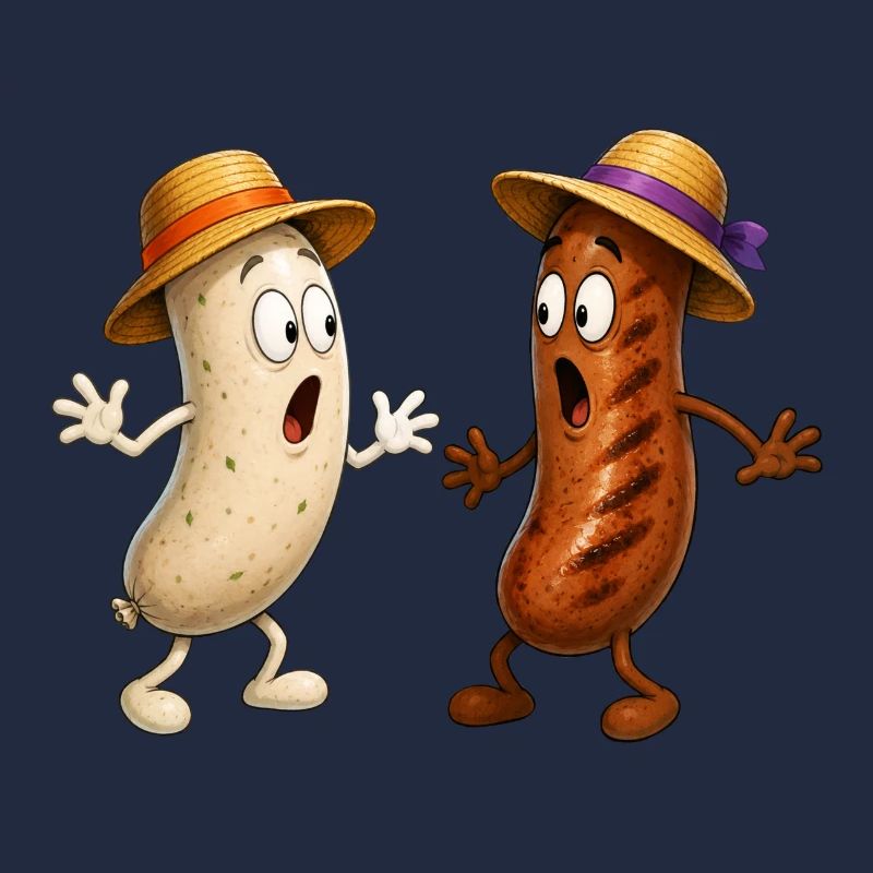Bratwurst and Weißwurst