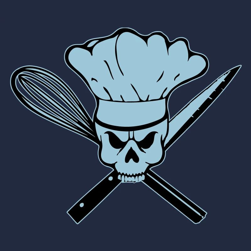 Koch Pirat oder Rebell Totenkopf