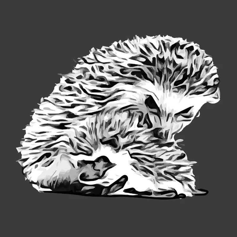 Maman hérisson avec bébé hérisson