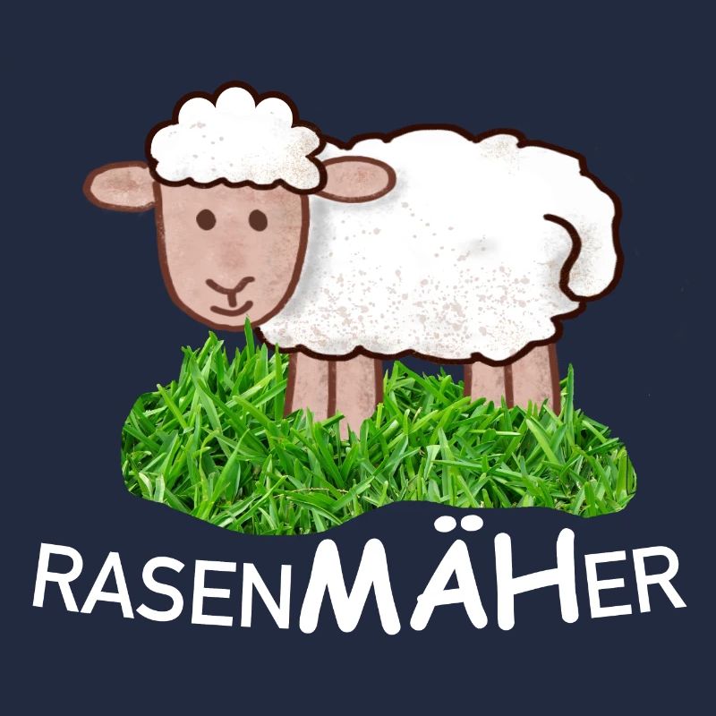 RasenMäher Schaf im Gras