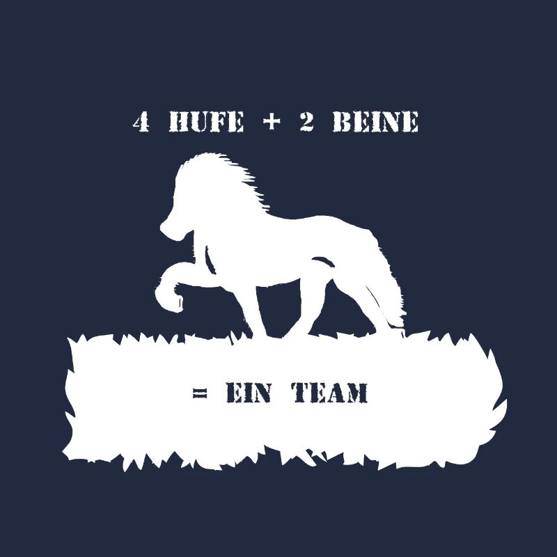 Spruch 9 mit Pferd 1 weiß