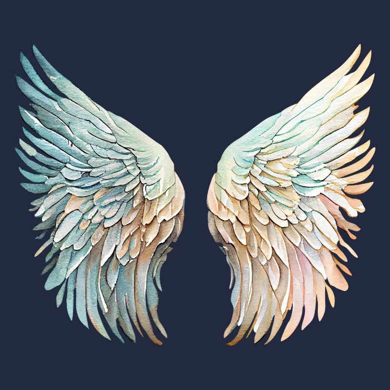 Ailes d'Ange Pastel en Miroir