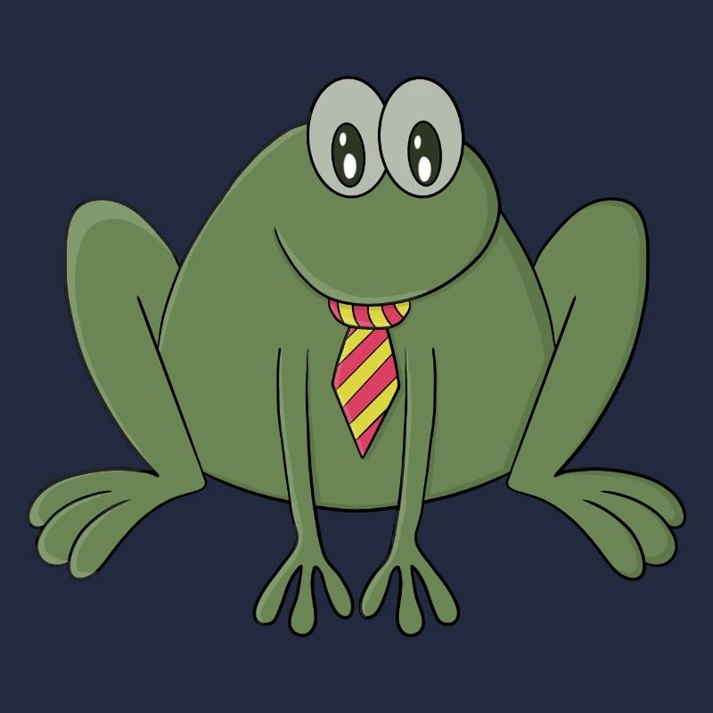 Frog with a tie