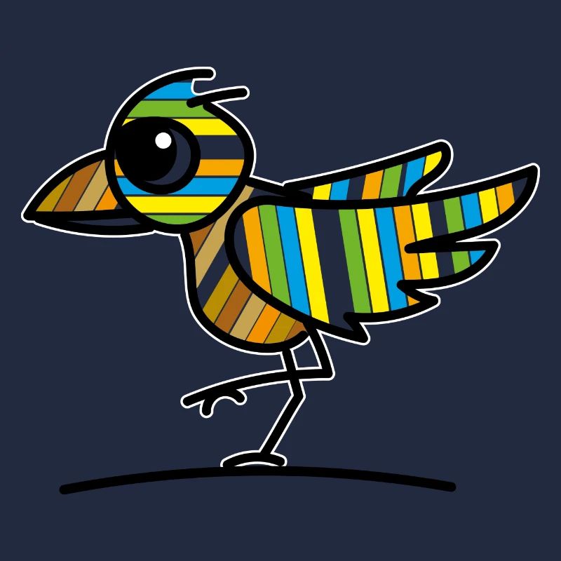 Bunter Vogel