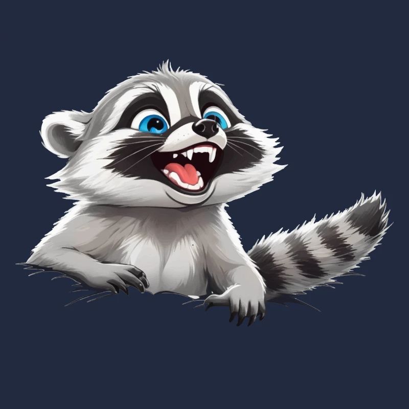 Lustiger Waschbär