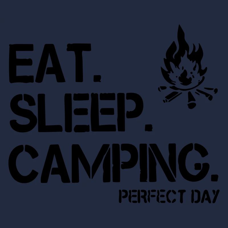 Essen, Schlafen, Camping