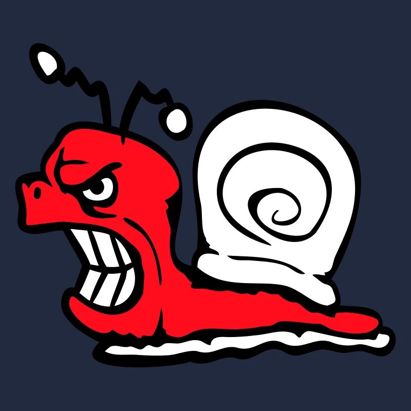 Snail Evil Angry Attack Teeth Grinding Sour