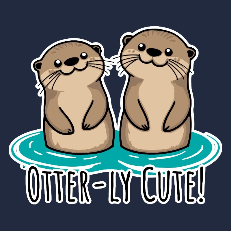 Que de mignonnes loutres ! Amis loutres mignons !