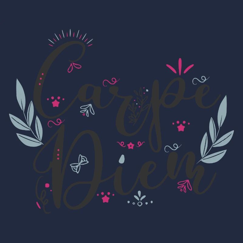 Carpe Diem Blumenschrift